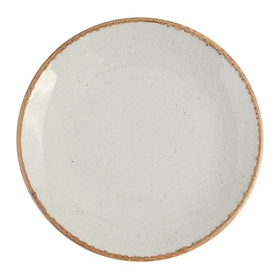 Porcelain dinner plate, 30 cm, grey, "Seasons" - Porland