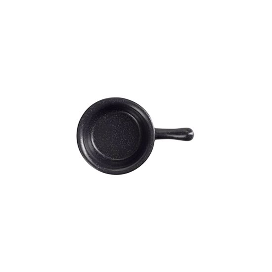 Mini miska s rukoväťou, porcelán, 9,5 cm, čierna, "Seasons" - Porland