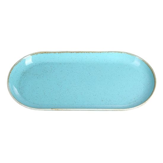 "Alumilite Seasons" platter, 30 x 15 cm, Turquoise - Porland