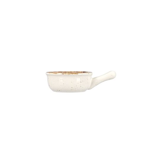 Miska z rączką, porcelana, 9,5cm, "Seasons", Beżowy - Porland
