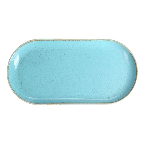 "Alumilite Seasons" platter, 30 x 15 cm, Turquoise - Porland