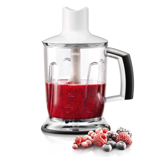 El blenderi için doğrayıcı, 1,25L, Beyaz - Braun