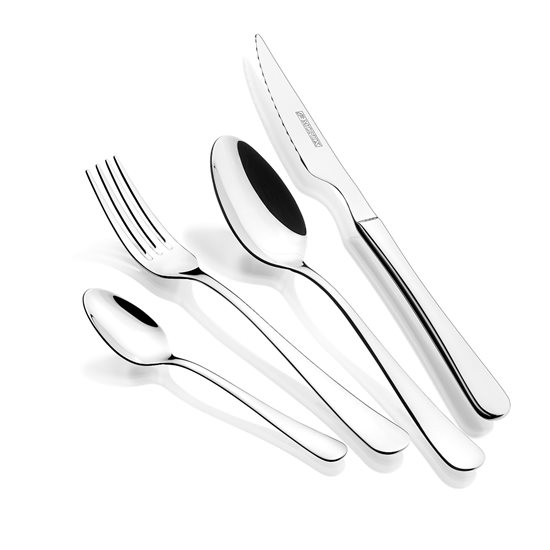 24-piece cutlery set, stainless steel, "Trieste" - Monix