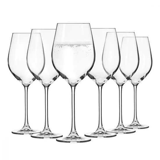 Conjunto de copos de água de 6 peças, vidro cristalino, 500 ml, 'Splendour' - Krosno