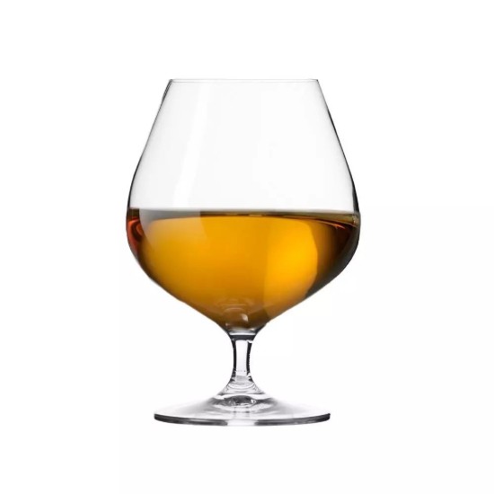 6 konjaka glāžu komplekts, izgatavots no kristāliska stikla, 550 ml, "Harmony" - Krosno