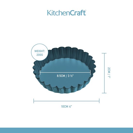 Sæt med 6 minitærteforme - Kitchen Craft