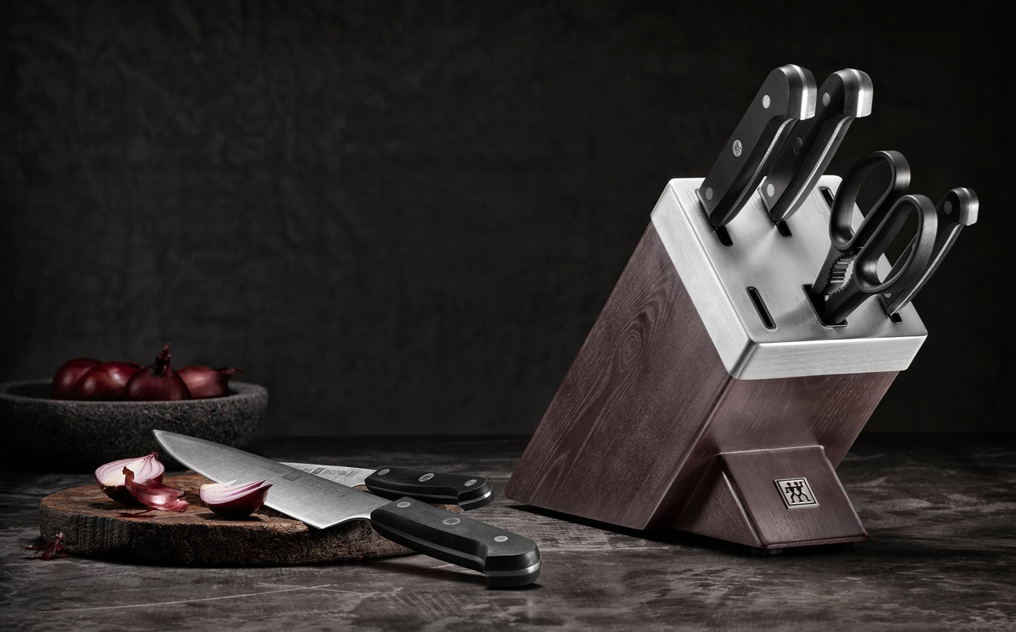 Zwilling Gourmet Set coltelli con ceppo e sistema autoaffilante, 7