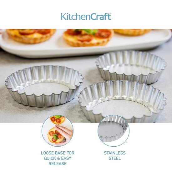 Set of 6 mini-tartlet tins - Kitchen Craft