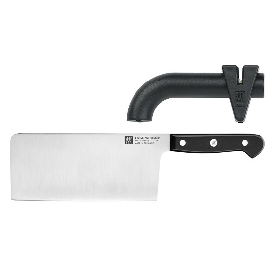 Conjunto contendo faca de chef chinês e amolador de facas, <<Gourmet>> - Zwilling