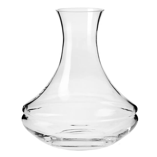 Decanter ta 'l-inbid magħmul minn ħġieġ tal-kristall, 1.8L, "Inel" - Krosno