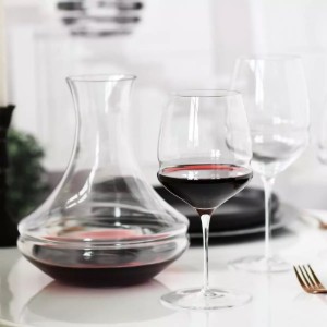 Decanter per vino in vetro di cristallo, 1.8L, "Inel" - Krosno
