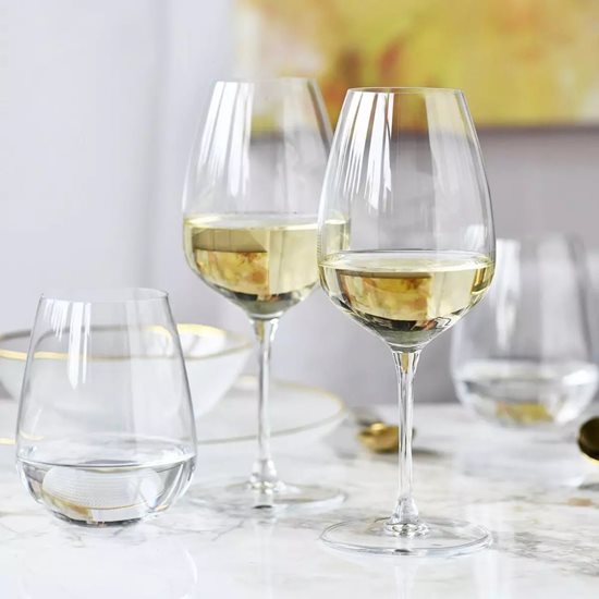 2 dalių baltojo vyno taurių rinkinys, pagamintas iš krištolinio stiklo, 460ml, "Duet" - Krosno