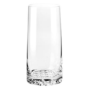 6-piece highball glass set, made of crystalline glass, 350ml, "Fjord" - Krosno