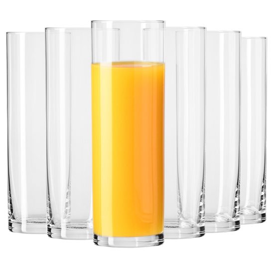 6-dielna súprava vysokých pohárov, vyrobená zo skla, 200 ml, "Pure" - Krosno