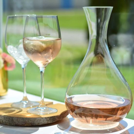 3dílná servírovací sada na víno, vyrobená z křišťálového skla, "Harmony" - Krosno