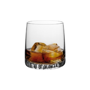 Servizio da whisky 7 pezzi, in vetro cristallino, "Fjord" - Krosno