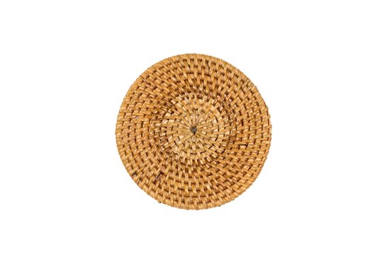 6-częściowy zestaw podkładek pod kubek, 10 cm, Natural - Tiseco