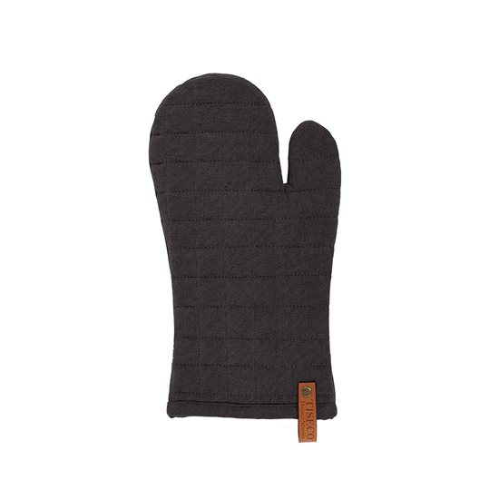 Oven mitt, 18 × 32 cm, "Havana", Black - Tiseco