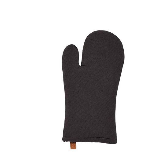 Oven mitt, 18 × 32 cm, "Havana", Black - Tiseco