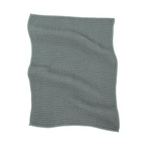 Set of 2 kitchen towels, microfibre, 40 × 60 cm, "Essential", "Green stone" - Tiseco