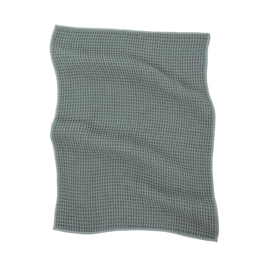 Sett med 2 kjøkkenhåndklær, mikrofiber, 40 × 60 cm, "Essential", "Green stone" - Tiseco