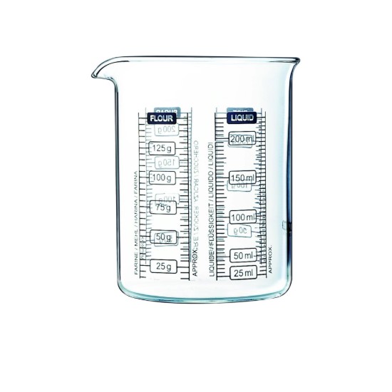Set of 2 graded mugs, borosilicate glass, 250ml/500ml - PYREX