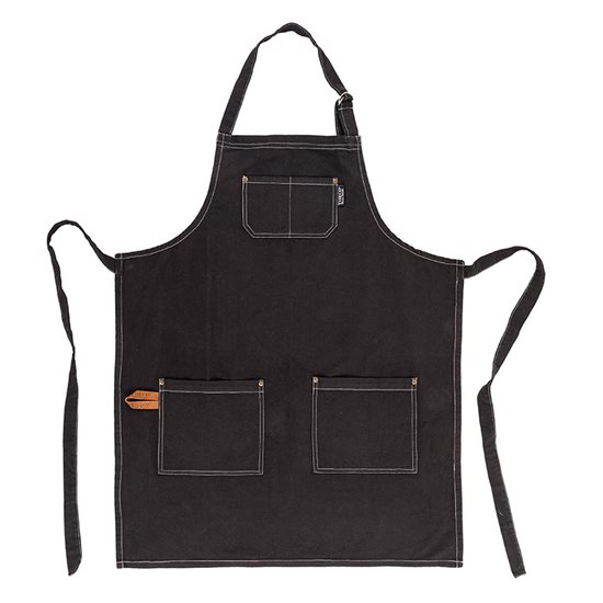 Apron, 70 × 85 cm, "Havana", Black - Tiseco