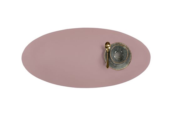 Ovaler Tischläufer, 33 × 70 cm, „Togo“, Mauve – Tiseco