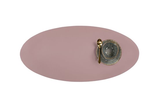 Oval bordløper, 33 × 70 cm, "Togo", Mauve - Tiseco