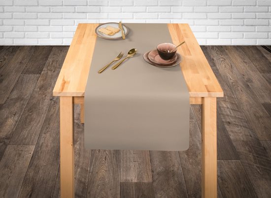 Asztali futó, 45 × 145 cm, Taupe - Tiseco