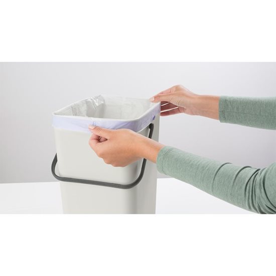 Sort&Go prügikast, plastik, 16 l, Light Grey - Brabantia