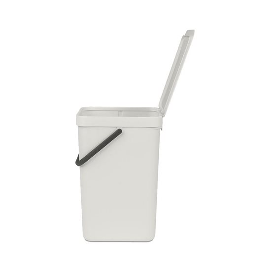 Sort&Go çöp kutusu, plastik, 16 l, Light Grey - Brabantia