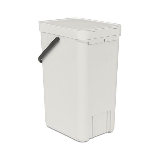 Cubo de basura Sort&Go, plástico, 16 L, Light Grey - Brabantia