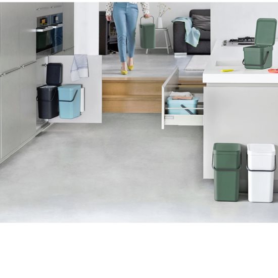 Sort&Go prügikast, plastik, 16 l, Light Grey - Brabantia