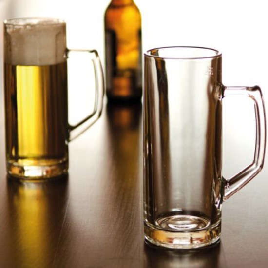 Chope à bière, en verre, 630 ml, "Reno" - Borgonovo