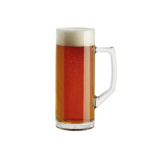 Beer mug, made of glass, 630 ml, "Reno" - Borgonovo