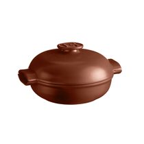 Ceramic Cocotte cooking pot, 27cm/2.5L, "Delight", Sienna - Emile Henry