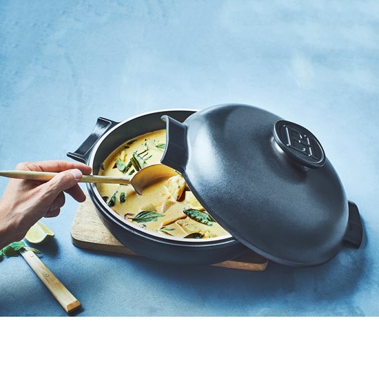 Ceramic Cocotte cooking pot, 27cm/2.5L, "Delight", Sienna - Emile Henry