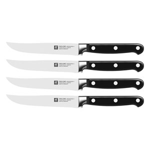 Steak knife set, 4 pieces, stainless steel, <<Professional S>> - Zwilling