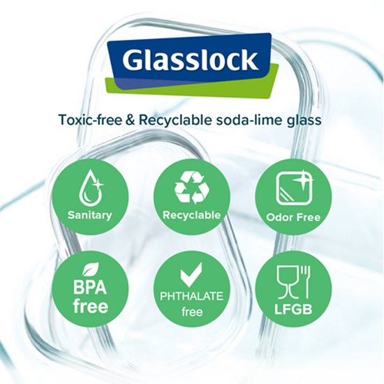 Contenitore per alimenti, vetro, 2000ml, "Big Canister" - Glasslock