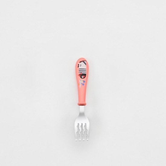 Σετ παιδικά μαχαιροπήρουνα, 2 τεμάχια, ανοξείδωτο, ροζ, σειρά "INFANT" - Cuitisan