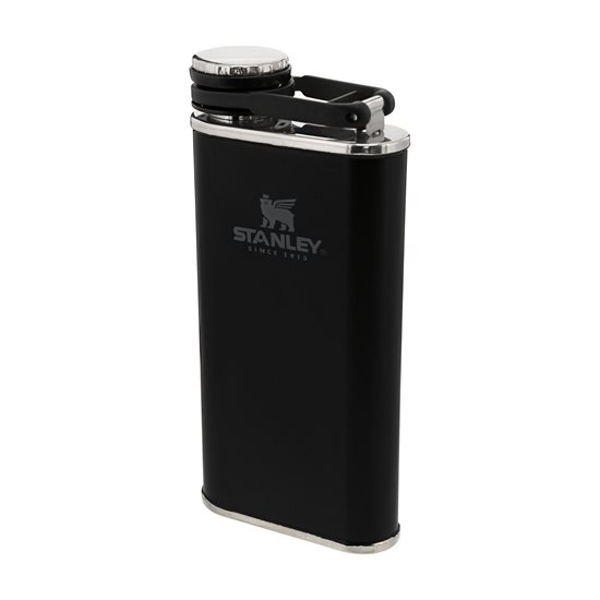 Hip flask, stainless steel, 230 ml, "Classic", Matte Black – Stanley