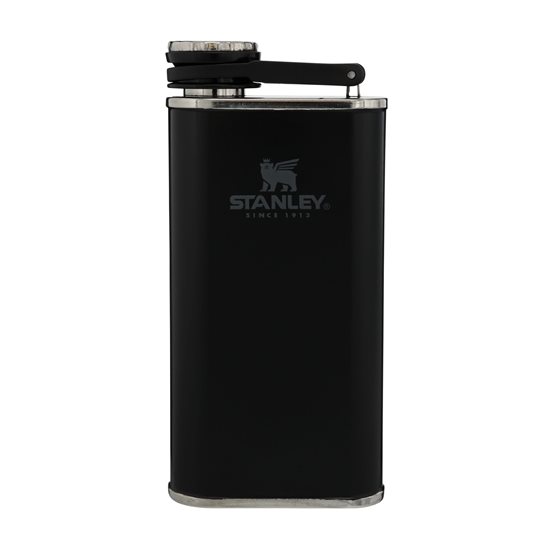 Hip flask, stainless steel, 230 ml, "Classic", Matte Black – Stanley