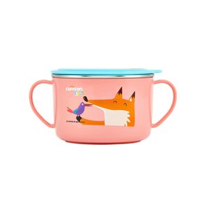 Stainless steel bowl, 650 ml, Pink, "Infant" - Cuitisan