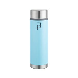 "DrinkPod" thermally insulating bottle made of stainless steel, 350 ml, Blue - Grunwerg