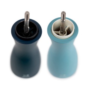 Set of 2 salt and pepper grinders, 15 cm, "Tahiti Air", Midnight&Azur - Peugeot