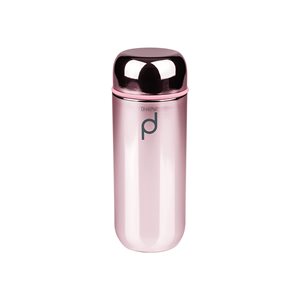Tepelne izolovaná fľaša, nehrdzavejúca oceľ, 200 ml, "DrinkPod", ružová metalíza - Grunwerg