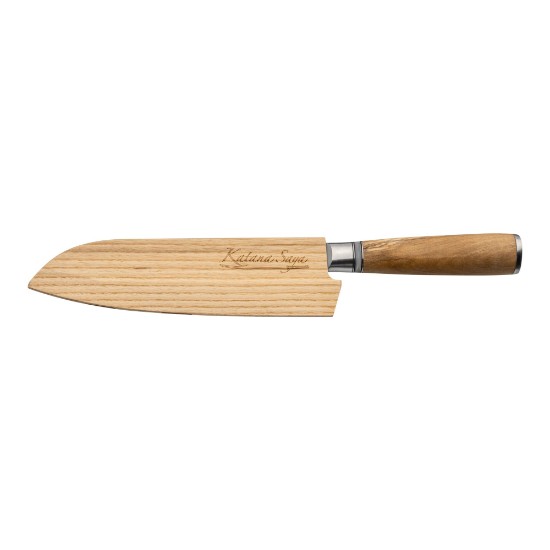 Μαχαίρι Santoku, ατσάλι, 18 cm, "Katana Saya" - Grunwerg