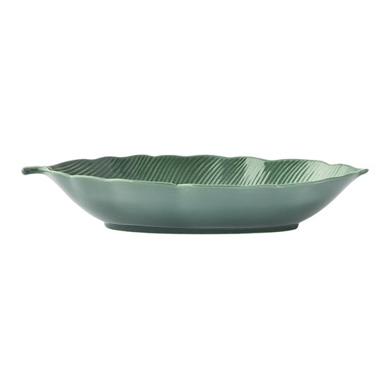 Porcelænsskål, 30 × 13 cm, "Tropical Leaves Green" - Nuova R2S