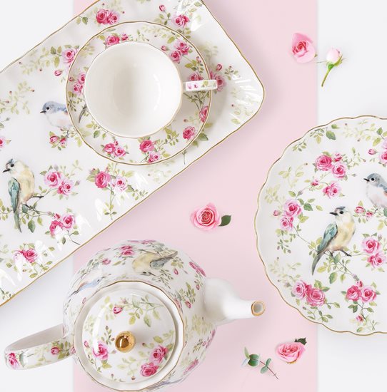 "Spring Time" porcelain platter, 36 x 16 cm  - Nuova R2S